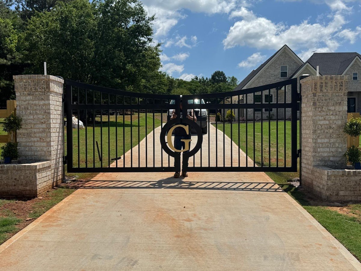 Front entrance steel gate in milton georgia